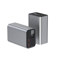 Batterie externe pour ordinateur portable et téléphone 65W haute puissance 30000mAh, charge super rapide, 4 sorties, écran d'affichage numérique dynamique, PVC ABS ultra fin