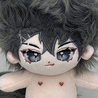 Poupée en peluche 3D personnalisée avec visage d'anime, design personnalisé, poupée détachable avec rembourrage en coton PP
