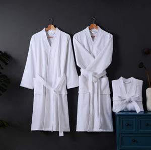 Super Warm 100% Cotton <strong>Bathrobe</strong> Hotel Spa Luxury Velvet <strong>Bathrobe</strong> - Product Image 2