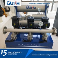 Système d'alimentation en eau en acier inoxydable à fréquence variable de grande capacité avec gestion automatique avancée de la pression constante