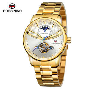 Montre automatique pour homme de haute qualité, nouvelle conception, fabriquée en Chine par Forsining, résistante à l'eau, avec phases lunaires. - Product Image 1