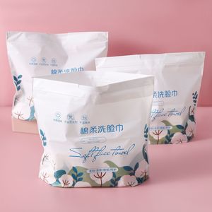Disposable Face Towel Packaging Bag Waterproof Drawstring Bag For Facial Cleansing Towels White Moisture Proof - Product Image 3