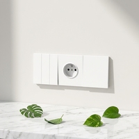 Prise murale double Schuko moderne pour PC, norme européenne allemande, 16A 250V, 2 prises, 5 sorties USB, IP21