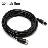 Câble d'extension vidéo 4 broches 20 m (66 pi) pour caméra de recul, voiture, camion, DVR, MDVR, moniteur – Câble aviation 4 broches