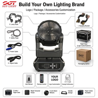 Cabeza móvil LED RGBL MAC ONE de 180W con zoom y haz, potencia de 180W, ángulo de haz de 4-19 grados, 24 luces RGB de retroiluminación, DMX512 RDM para bodas