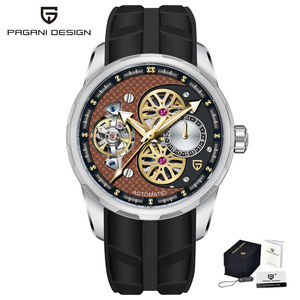 Reloj de Pulsera Mecánico Automático Pagani Design PD-YS022 YS022, Nuevo, con Correa de Caucho, Tourbillon, Esqueleto, para Hombre, Regalo - Product Image 3
