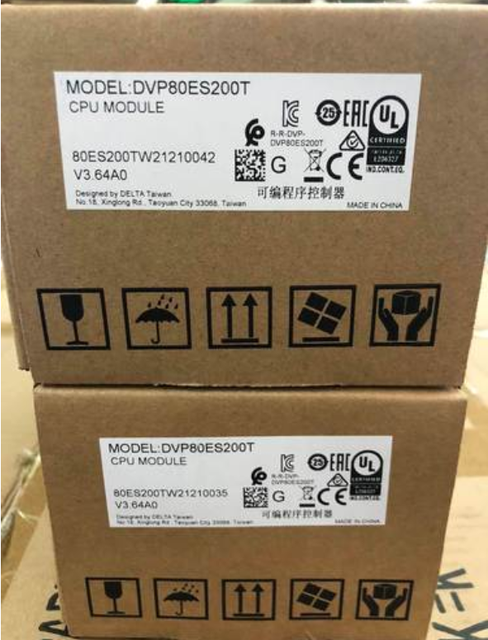 New Original Ready DVP80ES200T Warehouse Industrial Automation PLC Programming Controller
