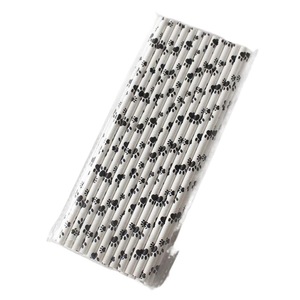 Joinhot Paper Straws With Cat Paw Prints Biodegradable Disposable Party Straws - Product Image 5