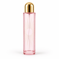 Flacon de parfum vide personnalisé 35 ml, vaporisateur fin argenté, atomiseur en verre rechargeable, vente en gros avec boîte de présentation, style arabe