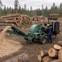 Broyeur de bois pour champignons CMX-1000, mobile diesel, avec convoyeur de décharge de 2400 mm, pour concessionnaires de machines agricoles, acompte de 30%
