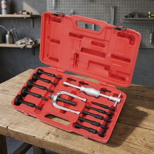 Blind Hole Bearing Puller <b>Slide</b> Hammer Set (16 Pcs)-English Metal+<b>Plastic</b> Engine Service Tool ISO Certified 1 Year Warranty - Product Image 2