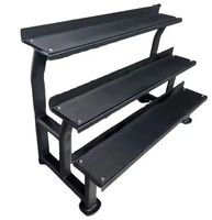TOPTONS Fabrication professionnelle Rack à trois niveaux de haute qualité Kettlebell Haltère à 3 niveaux Kettlebell Rack Équipement de gymnastique