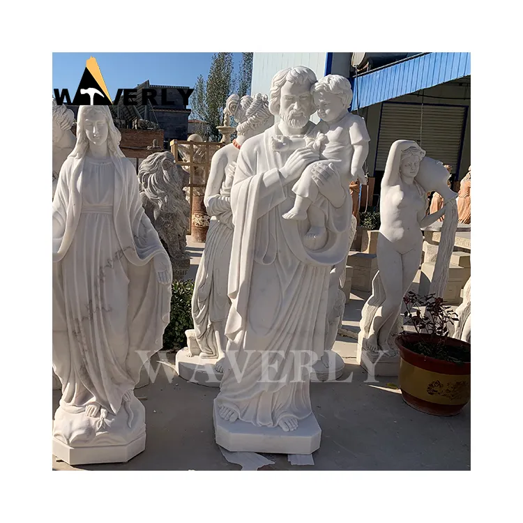 Granite Stone Jesus Baby Statue Sculpture Garden Large Religious Marble Jesus Child Statue