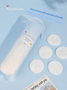 OEM ODM 100 pièces/paquet Lingettes démaquillantes en viscose Marque personnalisée Soins de la peau Nettoyage doux Forte absorption d'<span class=keywords><strong>eau</strong></span> - Product Image 2