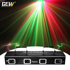 Projecteurs laser portables GEVV Factory à 2/3/4 têtes, pleine couleur, à moteur pas à pas, pour spectacle, DJ, discothèque, fête, club - Product Image 2