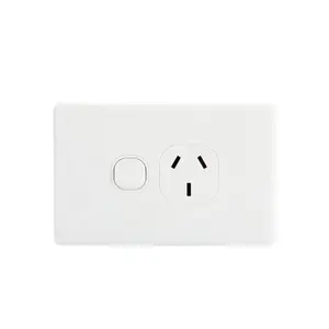 Interruptor de pared eléctrico de un solo punto de alimentación, iluminación Popular de buena calidad para Hotel