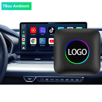 Boîte Android Auto Magic Car Play Tbox 8G+128G avec LED Carplay AI avec Wifi 2.4/5G BT5.0 Adaptateur Carplay sans fil