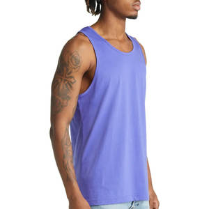 Recién llegado, camisetas sin mangas para hombre de buena calidad, material liso teñido y de secado rápido, camisetas sin mangas para hombre a granel - Product Image 2