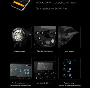 Godox DP800III <span class=keywords><strong>V</strong></span> Estudio Flash Luz Modelado Iluminación 800W 2,4G Sistema inalámbrico X Luz estroboscópica 5800K Fotografía - Product Image 2