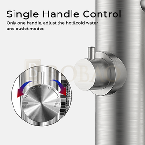 Utilisation <span class=keywords><strong>de</strong></span> l'hôtel Piscine extérieure <span class=keywords><strong>Colonne</strong></span> <span class=keywords><strong>de</strong></span> <span class=keywords><strong>douche</strong></span> en acier inoxydable Robinets <span class=keywords><strong>de</strong></span> support au sol <span class=keywords><strong>avec</strong></span> couleur brossée - Product Image 4