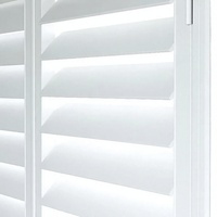 Vente en gros de meubles en bois modernes personnalisés &amp;   Volets en PVC imperméables pour fenêtres, intérieur et extérieur, horizontaux, Moona