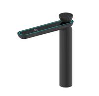 Robinet de lavabo numérique moderne monotrou en céramique, à capteur sans contact, en laiton, pour salle de bain