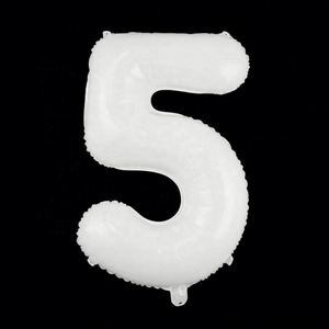 Factory Direct 32 Inch White Birthday Foil Number <b>Balloons</b> Party <b>Decorations</b> Supply - Product Image 6