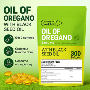 <span class=keywords><strong>Private</strong></span> <span class=keywords><strong>Label</strong></span> Bio-Oreganoöl mit Schwarzkümmelöl-Kapseln zur Unterstützung des Immunsystems, Oreganoöl-Weichkapseln - Product Image 2