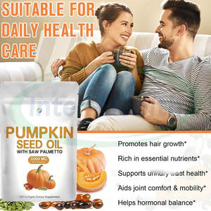 Halal Suplemento Crescimento Do Cabelo Abóbora Óleo De Semente <span class=keywords><strong>Soft</strong></span> Gels Cápsulas Private Label Natural 1000mg 3000mg Óleo De Semente De Abóbora Softgels - Product Image 3