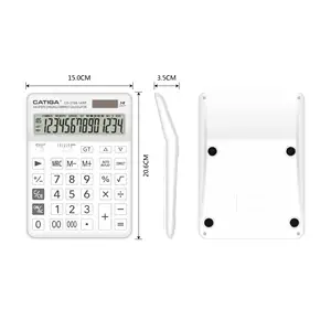 Calcolatrice elettronica a 14 cifre con controllo a 105 passaggi e correzione calcolatrice di controllo della calcolatrice solare CATIGA con grande display