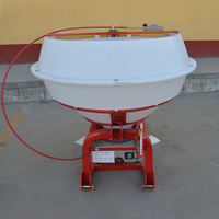 Machine agricole d'épandage de semences et d'engrais pour tracteur 3 points, avec trémie en plastique PE, pour semis de gazon et de sel