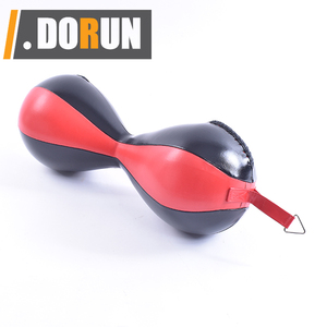 Bolsa de doble extremo de estilo mexicano de cuero MMA Muay Thai Training Punching Dodge Striking Bag <span class=keywords><strong>Kit</strong></span> con cadena colgante giratorio - Product Image 3
