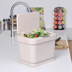 Kitchen Compost <strong>Bin</strong> Easy Clean Food Waste <strong>Bin</strong> for Kitchen with Handles Countertop Compost <strong>Bin</strong> Kitchen Food Scrap Pail Bucket - Product Image 4