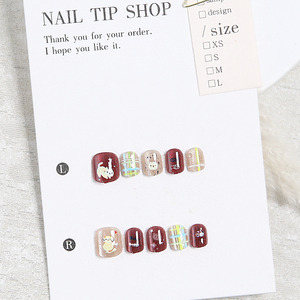 <span class=keywords><strong>Uñas</strong></span> Postizas con Estampado de Gato, 30 Piezas, <span class=keywords><strong>Uñas</strong></span> <span class=keywords><strong>Cortas</strong></span> Cuadradas con Gatito y Cuadros, Puntas de <span class=keywords><strong>Uñas</strong></span> Acrílicas Reutilizables para Uso Diario - Product Image 1