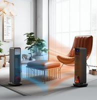 Calentador de Aire Portátil PTC Nuevo de Fábrica con Pantalla Táctil + Control Remoto, Ahorro de Energía para Calefacción de Piso en Hogar y Baño