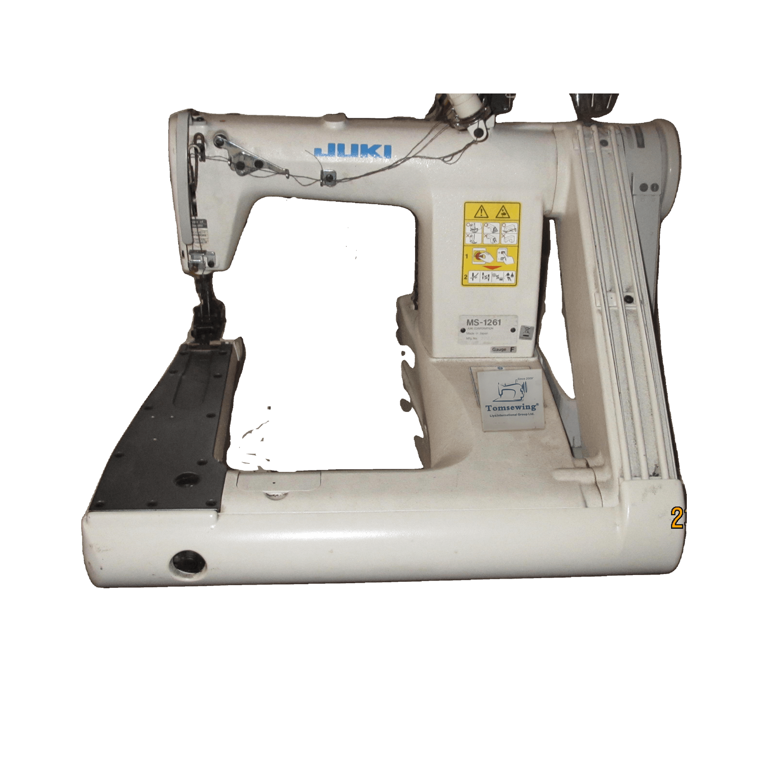 JUKI工業用ミシン 3本針二重環縫いミシン MS-1261 新古品