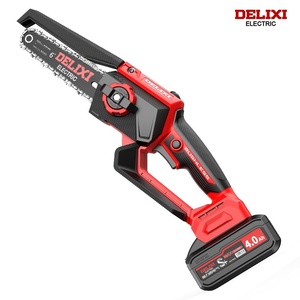 Scie à chaîne Delixi, scie à chaîne au lithium, scie de jardin, scie à main rechargeable, scie de taille, scie à bois, scie pour branches d'arbres fruitiers - Product Image 5