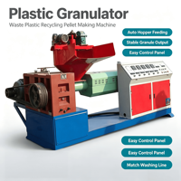 Ligne de recyclage et de granulation pour films, flocons et granulés en PP, PE, ABS, EVA, PC, LDPE, pour la fabrication de granulés de moteur et d'extrusion