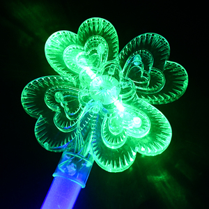 St. Patrick Day Shamrock <strong>Ornament</strong> Party Accessories LED Wand LED <strong>Light</strong> <strong>up</strong> Shamrocks Stick for Kids Adults - Product Image 6