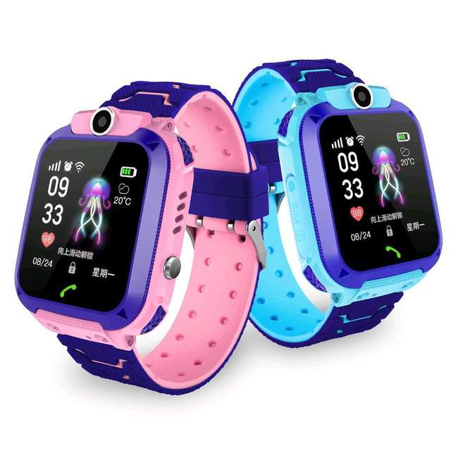 2026 Hight Quality Q12 Kids Smart Watch Ecg Check Heartbeart Wearable WireLess Charging Devices Big Screen Touch Smartwatch