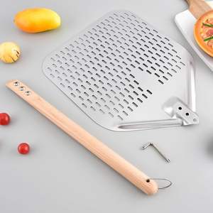 Pala para Pizza Premium Desmontable de Acero Inoxidable 430 Perforada, Plegable, para Horno, Herramienta para Girar Pasteles y Repostería - Product Image 4