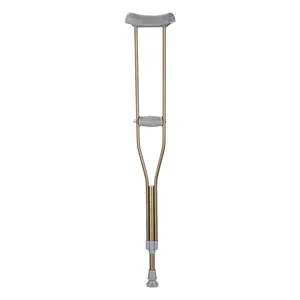 Adjustable Walking Crutches Lightweight Underarm Crutch Aluminum Alloy Cane Antique Bronze Color