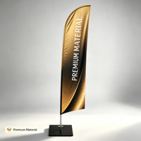 Drapeau publicitaire extérieur Triton Blade Swooper pour affichage marketing professionnel