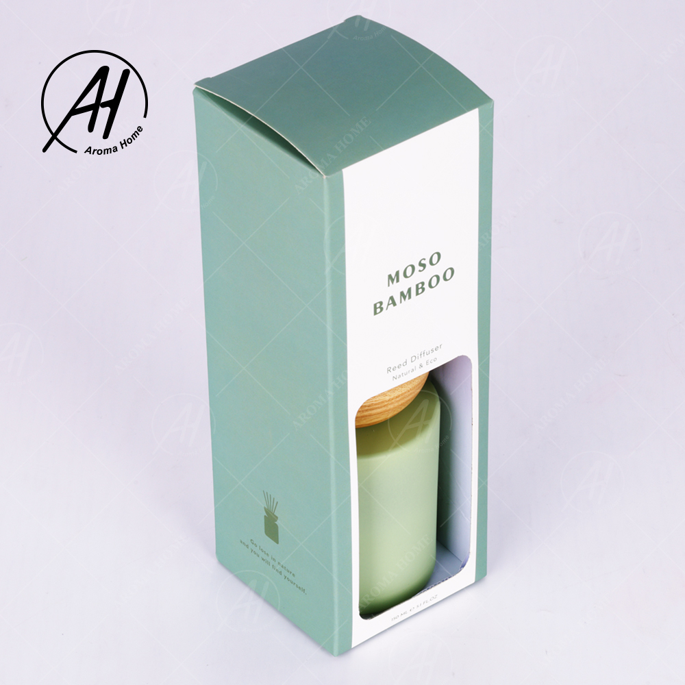 Woody Taste Reed Diffuser Individual Gift PVC Window Box Packing Shrink Film 150ml 2