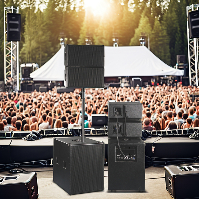 Powered Line Array System Super Bass pa System Speaker Professional Active