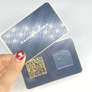 นามบัตรโลหะสแตนเลสพร้อมรหัส QR - Product Image 1