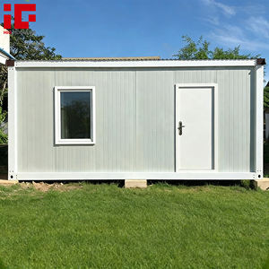 थोक कम लागत वाले पोर्टेबल गैटहाउस 20 फीट प्रीफैब्रिकेटेड स्टोरेज शेड मॉड्यूलर चल शेड कंटेनर हाउस - Product Image 1