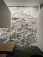 Panneau mural 3D en pierre PU ignifuge OEM, grand format 600x1200mm, résistant aux taches, écologique, pour table de salle à manger intérieure