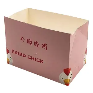 Kotak Makanan Bawa Pulang Ayam Panggang Kotak Kertas Ayam Besar dengan Kutipan 24 Jam