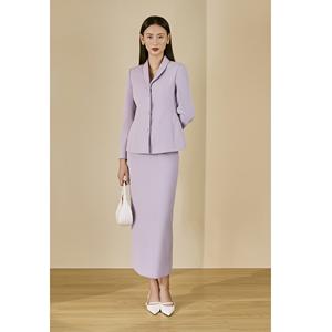 Jupe crayon droite en twill structuré pour femme, taille haute, unie, disponible en plusieurs couleurs KV28 - Product Image 1